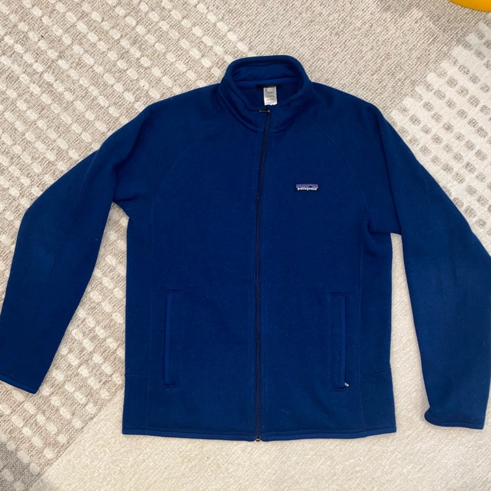 Patagonia Navy Better Sweater Jacket Up - Men M